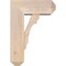 Ekena Millwork Olympic Craftsman Smooth Bracket w/ Offset Brace, Douglas Fir, 7 1/2"W x 18"D x 26"H BKT0806X18X26OLY04SDF - alternate 3